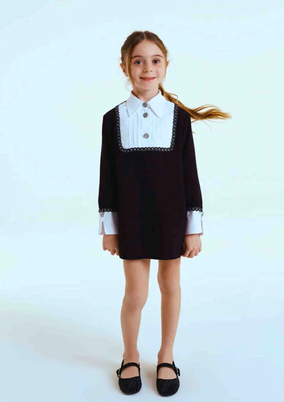Train set model toys with realistic track layouts for kids​ Genny Princess Black Classy Dress