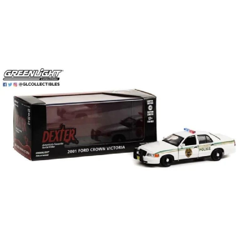 Model trains for hobbyists and collectors​ Greenlight 1/43 Dexter (2006-2013) 2001 Ford Crown Victoria Police Interceptor Miami Metro Police Department Movie