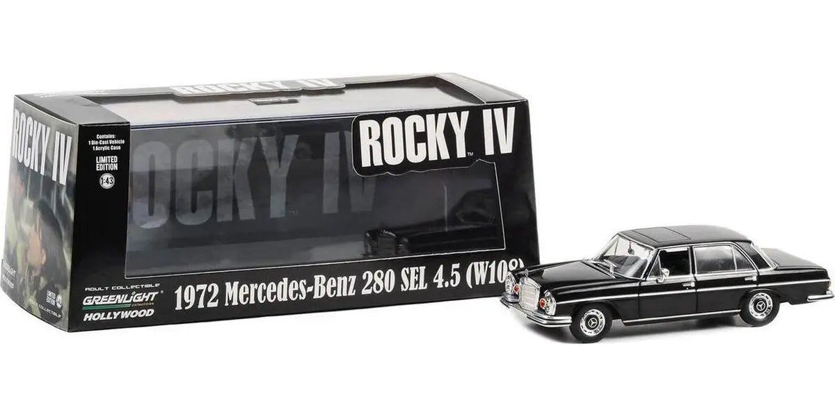 Vehicle safety features for protecting passengers​ Greenlight 1/43 Rocky IV (1985) 1972 Mercedes Benz 280 SEL 4.5 Movie