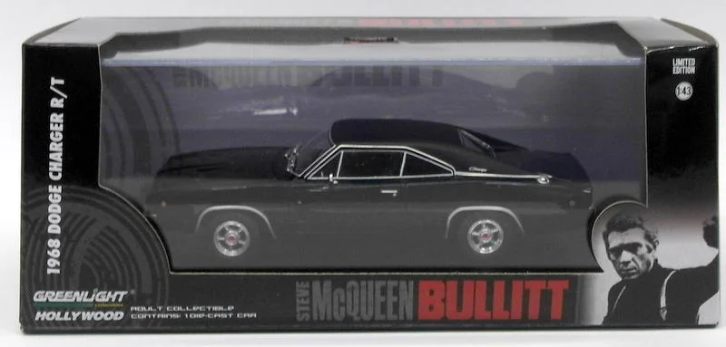 Fuel - efficient trucks for freight transportation​ Greenlight 1/43 Scale 86432 - 1968 Dodge Charger Bullitt - Black/Black Tyres
