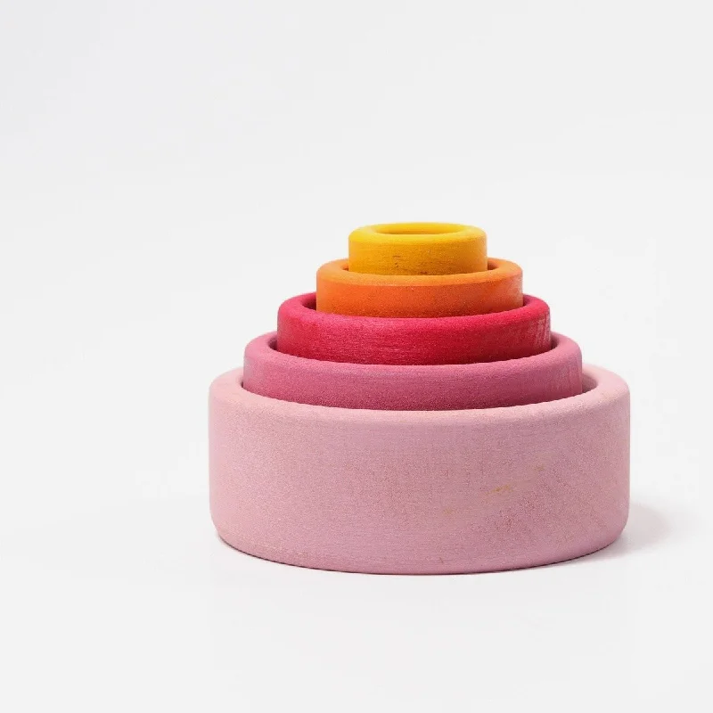 Wooden guitars for pretend musicians​ Grimm's Stacking Bowls - Lollipop