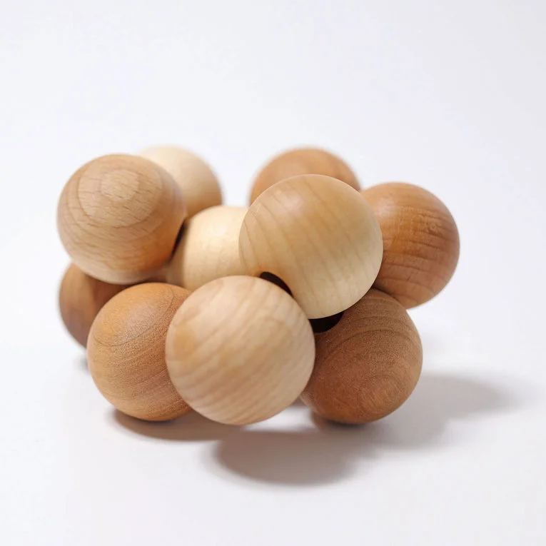 Wooden jigsaw puzzles for patience building​ Grimm's Spiel and Holz - Bead Grasper Natural