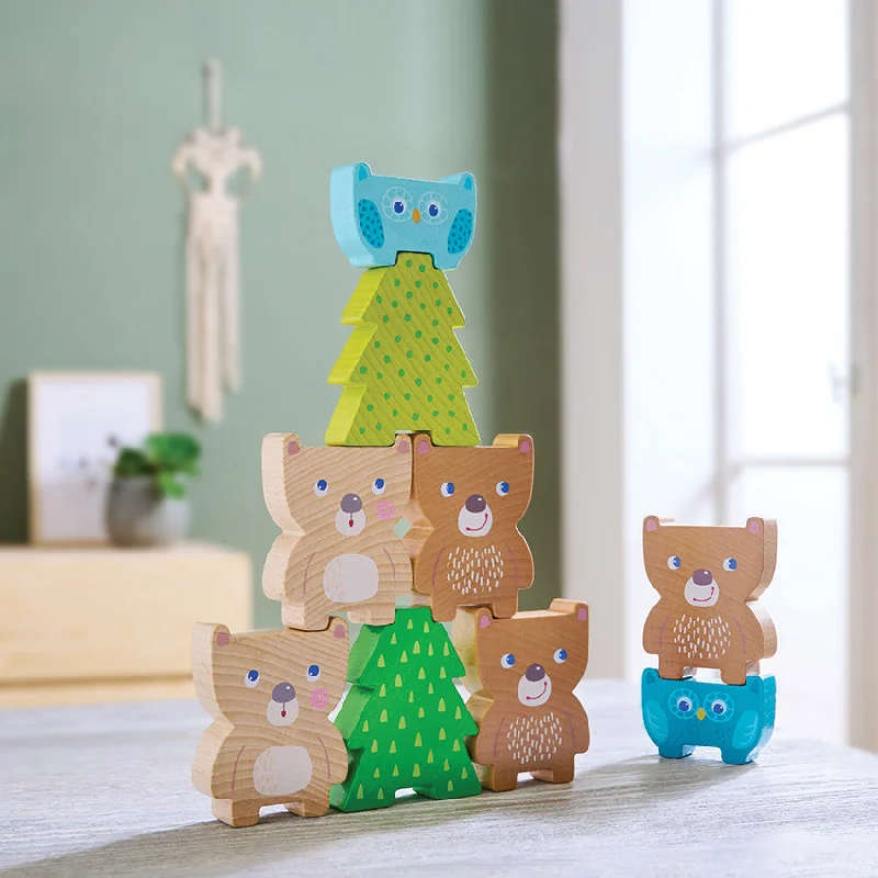 Wooden play pirate ships for pirate adventures​ HABA Stacking Forest Blocks