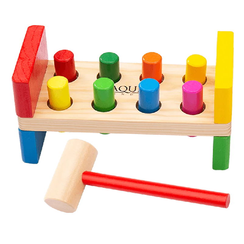 Wooden telescopes for stargazing play​ Wooden Hammer Bench - Toddler Toy