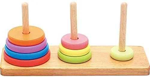 Wooden solar - powered toys for eco - friendly fun​ Hanoi Tower  Wooden Toy