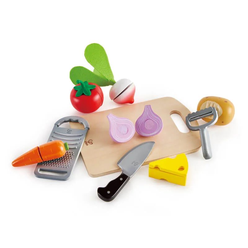 Wooden puzzles for improving problem - solving skills​ Hape Cooking Essentials Play Cutting Vegetables
