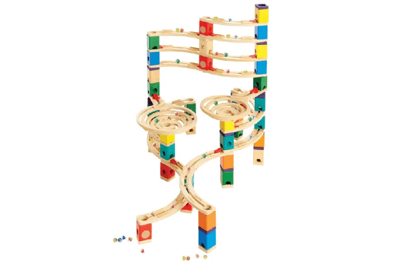 Wooden play theaters for performing arts​ Hape Quadrilla Wooden Marble Run: The Ultimate