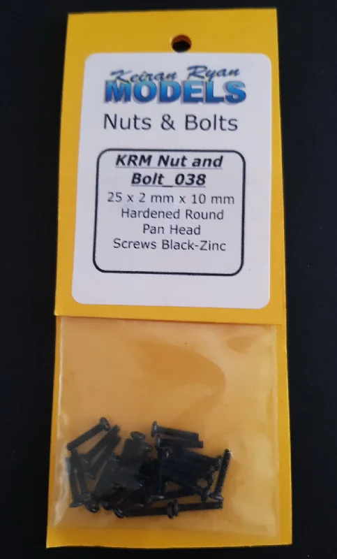 Greek - temple model toys for classical - history learning​ KRM-NB038 - Hardened Round Pan Head Screws - 2mm x 10mm - 25pc