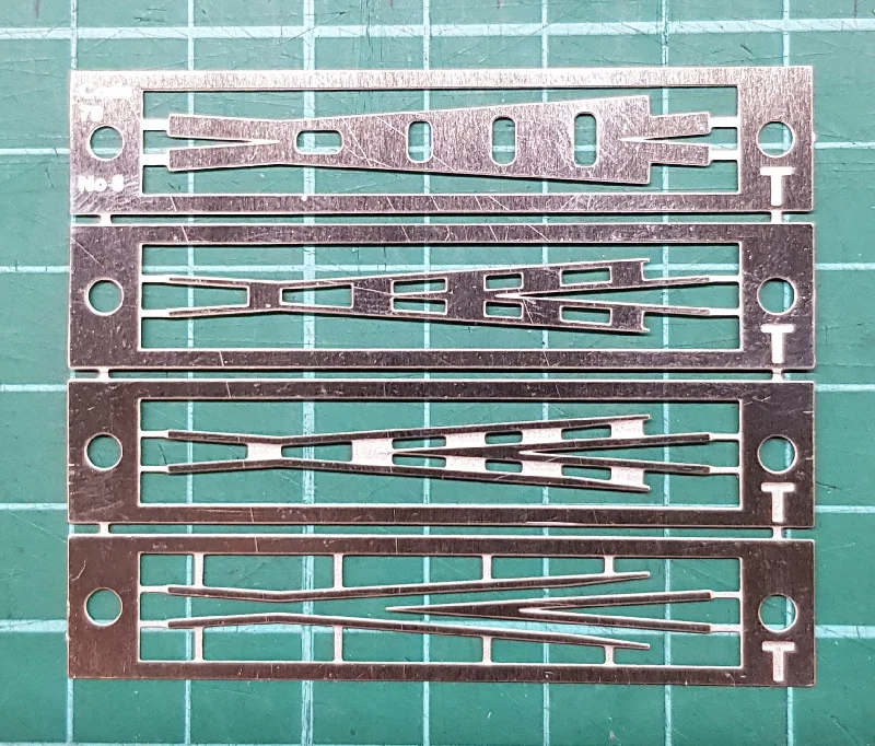 Airport model toys with planes and runways​ KRM-HO045 - Code 70 No. 8 Etched Nickel Silver Frog (HO Scale)