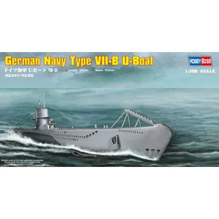 Amphibious vehicle model toys for unique play experiences​ Hobby Boss 1/350 DKM Navy Type VII-B U-Boat 83504