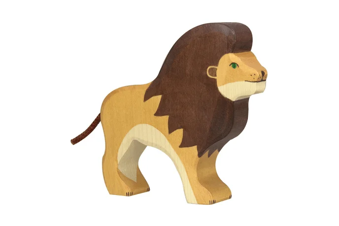 Wooden play construction sites for building play​ Holztiger Lion