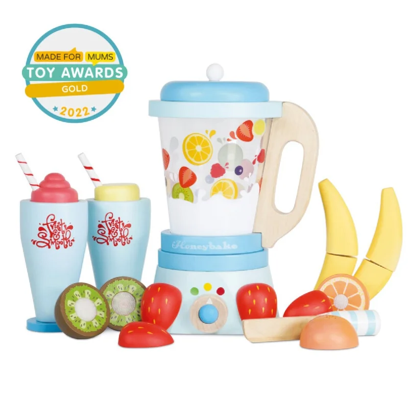 Wooden rattles for baby play​ Honeybake Blender Set - Fruit and Smooth | Le Toy Van