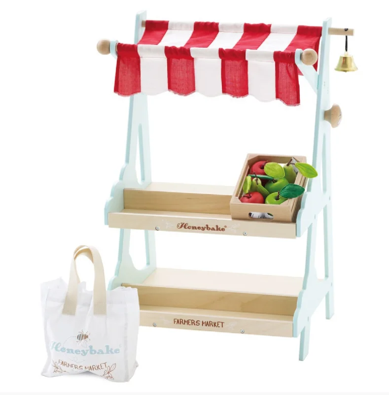 Wooden wind - up toys for mechanical play​ Honeybake Honeybee Market - Le Toy Van