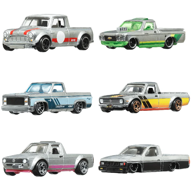 Self - driving cars in development for future transportation​ Hot Wheels 1:64 Scale Die-Cast Toy Cars & Trucks, Set Of 6 Zamac Vehicles  [Walmart Exclusive]