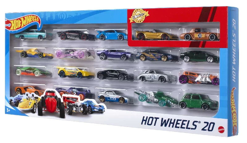 RC boats for water - based remote - controlled play​ Hot Wheels 20 Car Pack Assortment