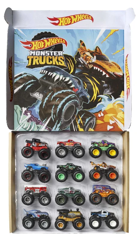 Train dining cars for in - transit meals​ Hot Wheels Monster Trucks Ultimate Chaos 12Pk 1 Vehicle