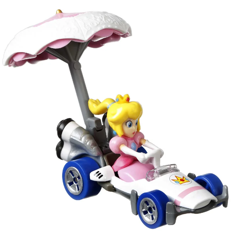 Compact cars suitable for city driving and parking​ Hot Wheels Mario Kart Princess Peach B-Dasher And Peach Parasol