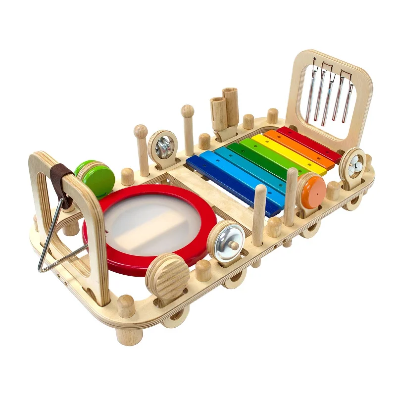 Wooden play garages for car storage​ I'm Toy Melody Mix - Wallbench