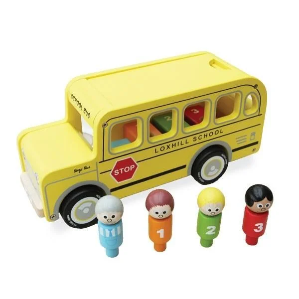 Wooden building blocks for creative construction​ Indigo Jamm - Benji Bus