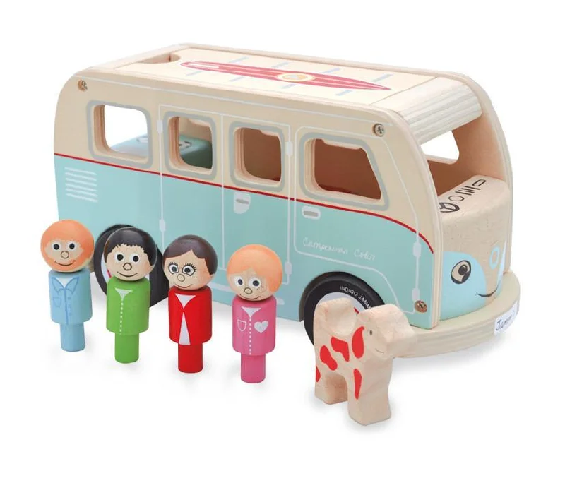 Wooden play bicycles for cycling pretend​ Indigo Jamm - Colin's Camper Van