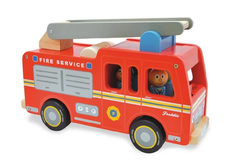 Wooden play police stations for law - enforcement play​ Indigo Jamm - Freddie Fire Engine