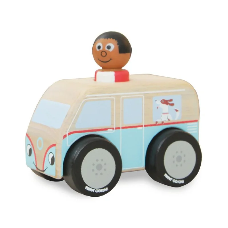 Wooden gardening toys for outdoor learning​ Indigo Jamm Mini Colin Camper Van