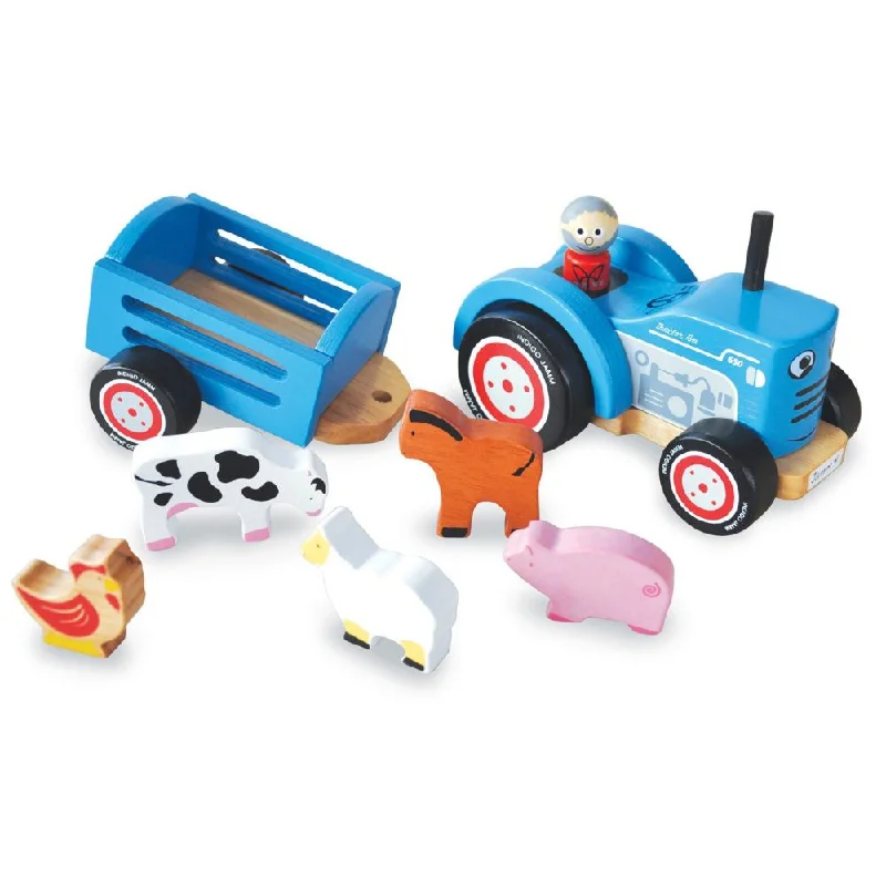 Wooden play stores for shopping pretend​ Indigo Jamm Tractor Tim