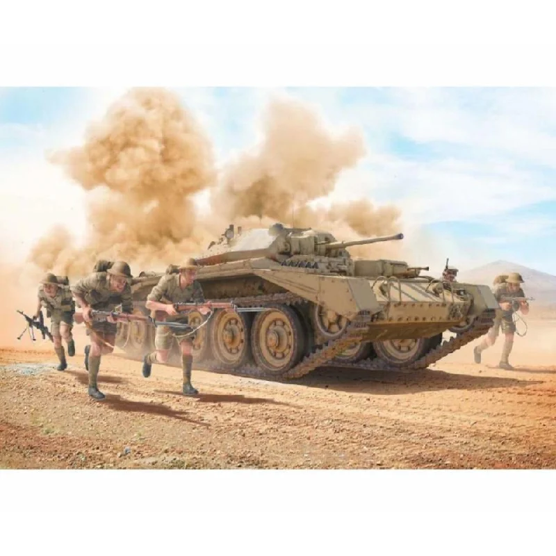 Carousel model toys for decorative and interactive play​ Italeri 1/35 Scale Crusader II w/ 8th Army Infantry