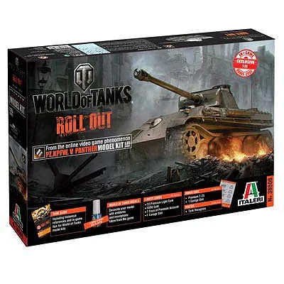 Police car model toys for pretend law - enforcement scenarios​ Italeri 1/35 Pz. Kpfw. V Panther World of Tank