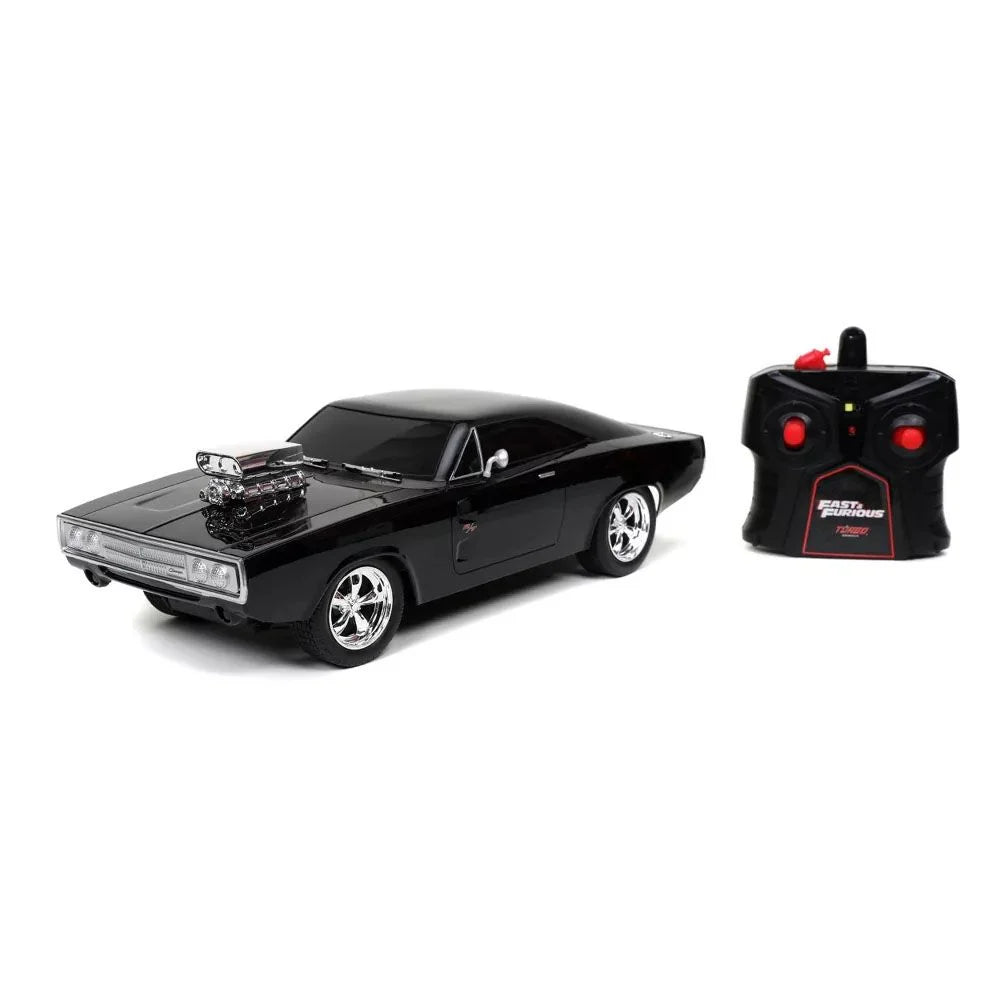 RC cars with off - road capabilities for rough terrains​ Jada 1/16 Fast & Furious 1970 Dodge Charger Toy RC Car