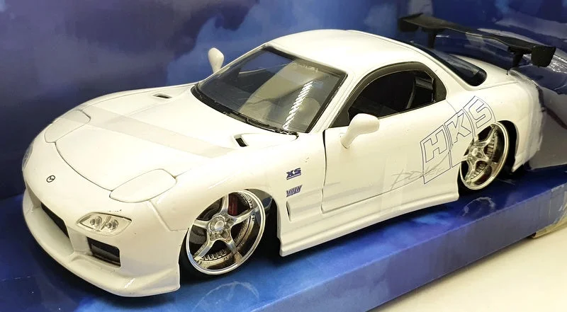 Train sleepers for overnight long - distance trips​ Jada 1/24 Scale Diecast 32607 - 1993 Mazda RX-7 - White Fast And Furious