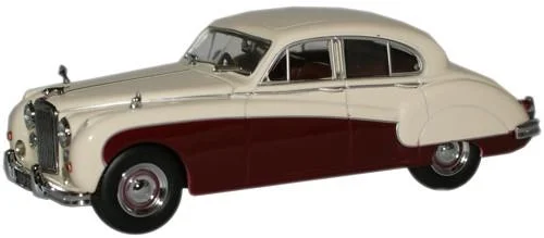 Model train locomotives in various scales​ Oxford Diecast Cream/Imperial Maroon Jaguar MkIX - 1:43 Scale