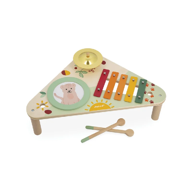 Wooden texture toys for sensory development​ Janod Sunshine Musical Table