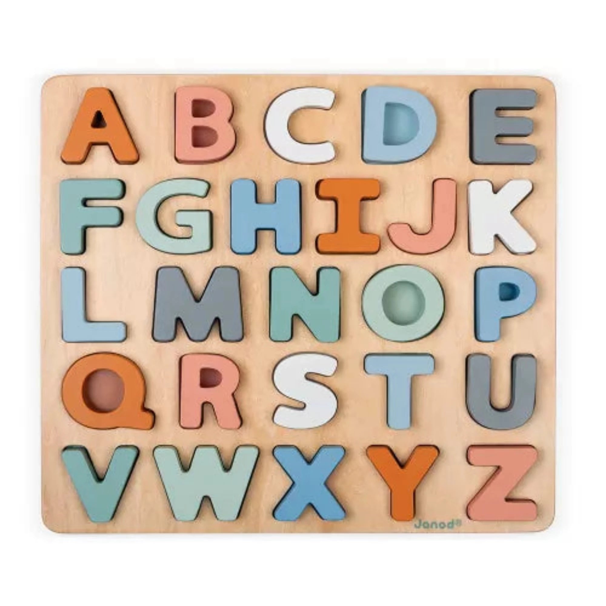 Wooden forts for imaginative play​ JANOD Sweet Cocoon Alphabet Puzzle