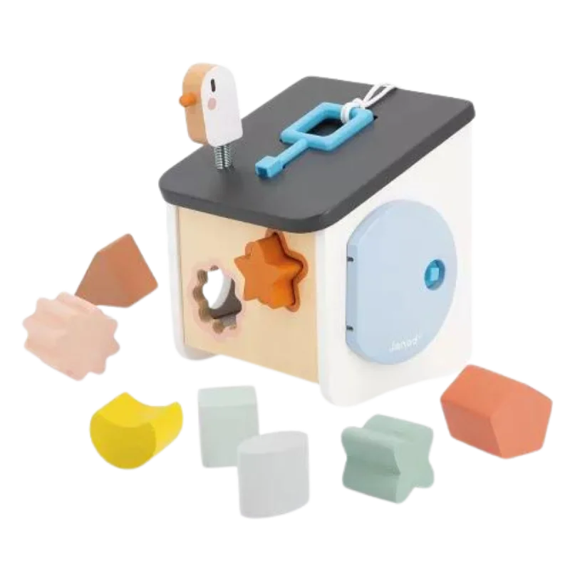 Wooden play fairy gardens for magical play​ JANOD Sweet Cocoon House of Bird Shapes