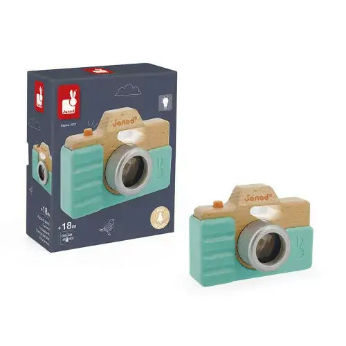 Wooden alphabet toys for early literacy​ Janod - Wooden Toy Camera