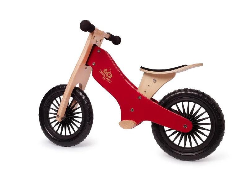 Wooden seesaw toys for outdoor interaction​ Kinderfeets - Balance Bike - Cherry Red