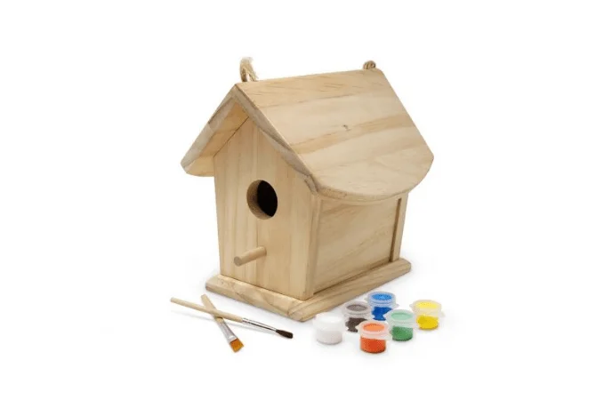 Wooden memory games for enhancing memory​ Kinderfeets Birdhouse with Paint and Brushes