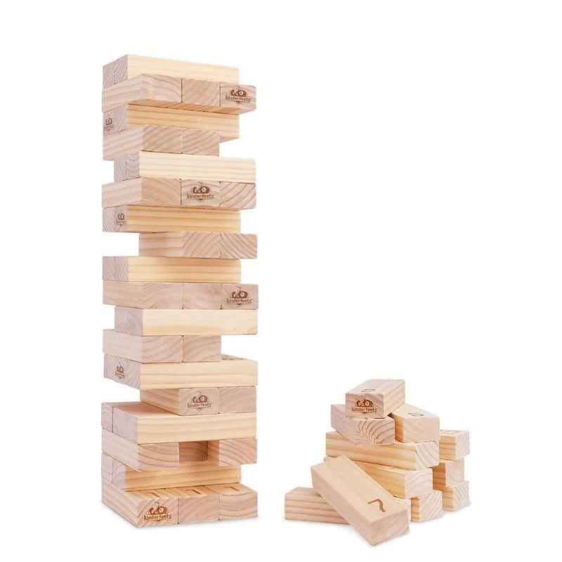 Wooden drums for rhythmic play​ Giant Stackers Game