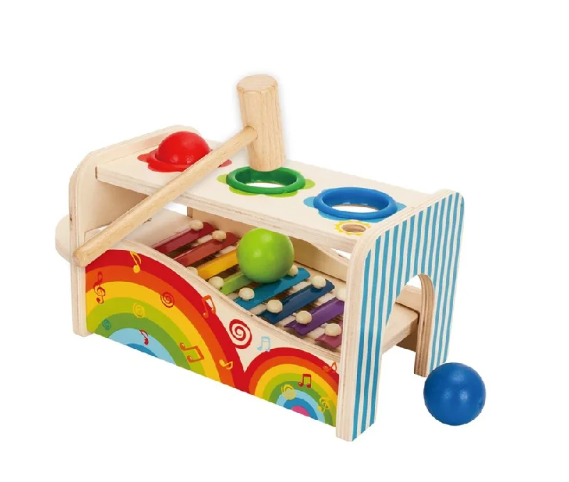 Wooden play spaceships for space exploration play​ Knock The Ball Xylophone Table