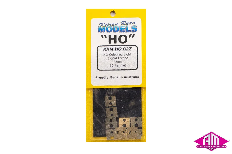 Amusement park model toys with multiple rides​ KRM-HO027 - Coloured Light Signal Etched Bases (HO Scale)