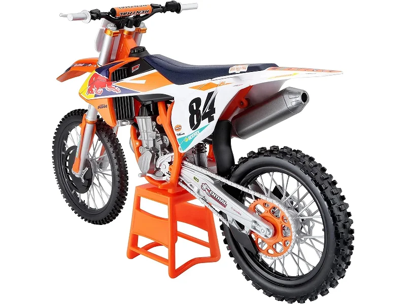 Cyberpunk - themed model toys for future - tech lovers​ KTM 450 SX-F #84 Jeffrey Herlings "Red Bull KTM Factory Racing" (2018) 1/6 Diecast Motorcycle Model by Maisto