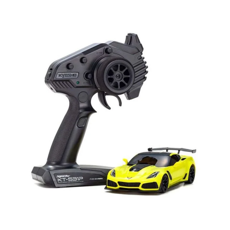 Bullet trains with top - notch speed and comfort​ Kyosho 32334Y MINI-Z RWD Series Ready Set Chevrolet Corvette ZR1 Racing Yellow (with LED)
