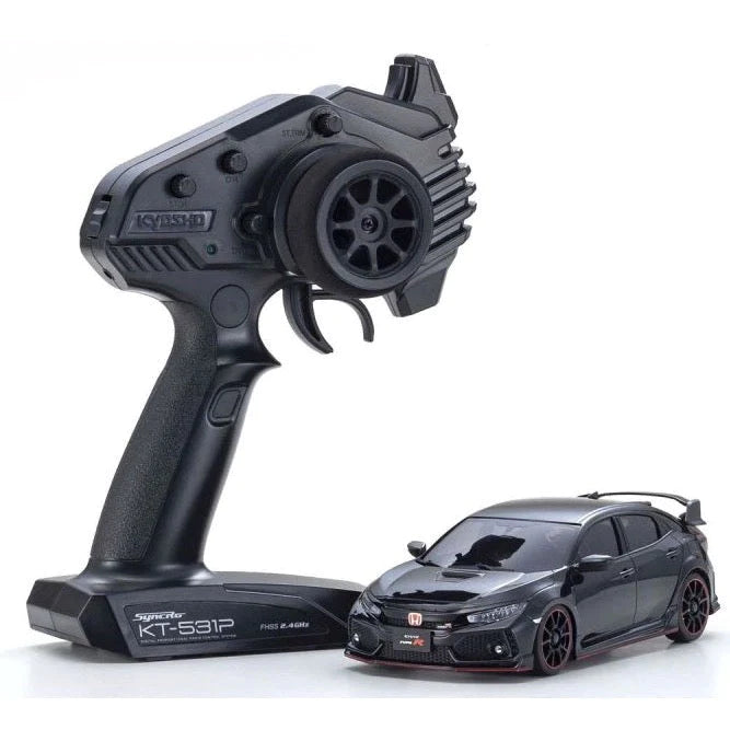 City buses with eco - friendly engines for public transport​ Kyosho 32613BK MINI-Z AWD MA-020 Readyset Honda Civic Type R Black
