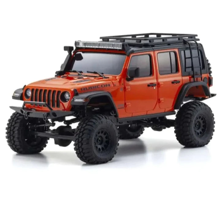 High - speed trains for long - distance travel​ Kyosho Mini-Z 4x4 Series Readyset Jeep Wrangler Unlimited Rubicon with Accessory parts Punkn Metallic [32528MO]