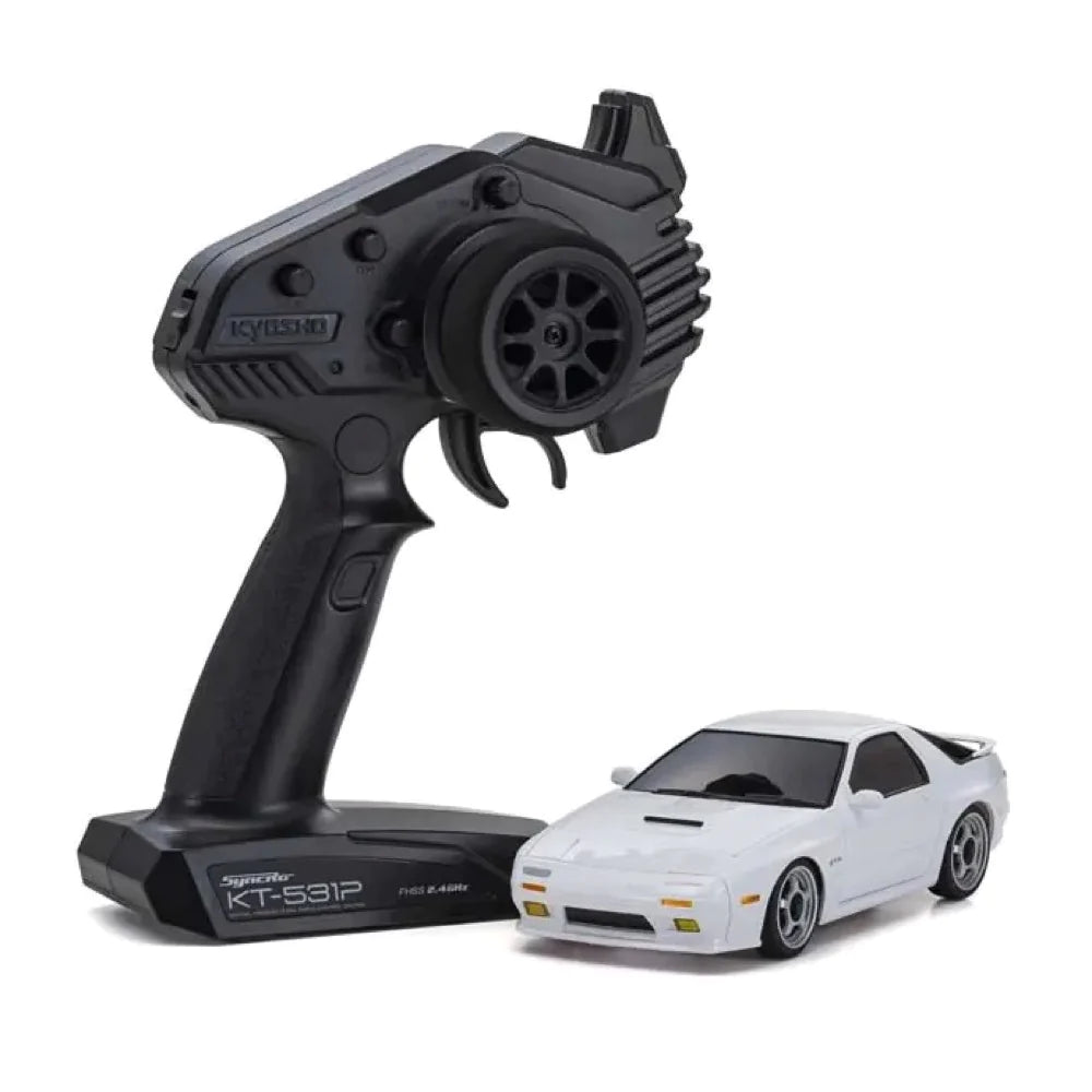 Model train tracks in different gauges​ Kyosho MINI-Z AWD MA-020 Readyset Mazda Savanna RX-7 FC3S White [32634W]