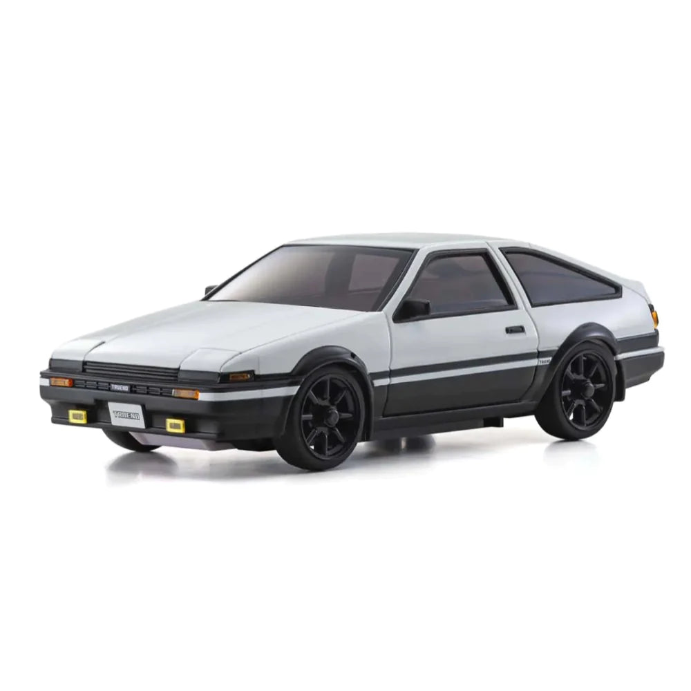 Classic cars for collectors and vintage enthusiasts​ Kyosho MINI-Z AWD MA-020 Readyset Toyota Sprinter Trueno AE86 White/Black [32635WBK]