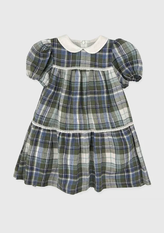 Airport - control - tower model toys for air - traffic - control simulation​ La Stupenderia Linen Check Dress