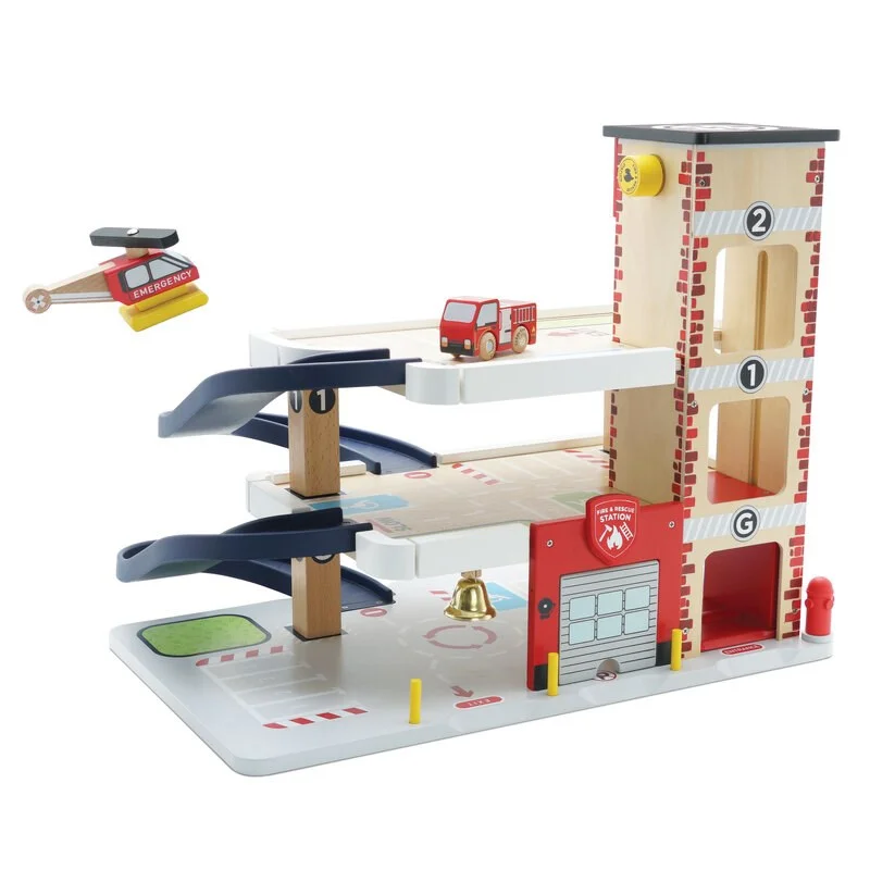 Wooden jigsaw puzzles for patience building​ Le Toy Van - George's Fire & Rescue Garage
