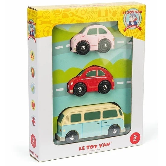 Wooden play kitchens for cooking pretend​ Le Toy Van Retro Metro Car Set